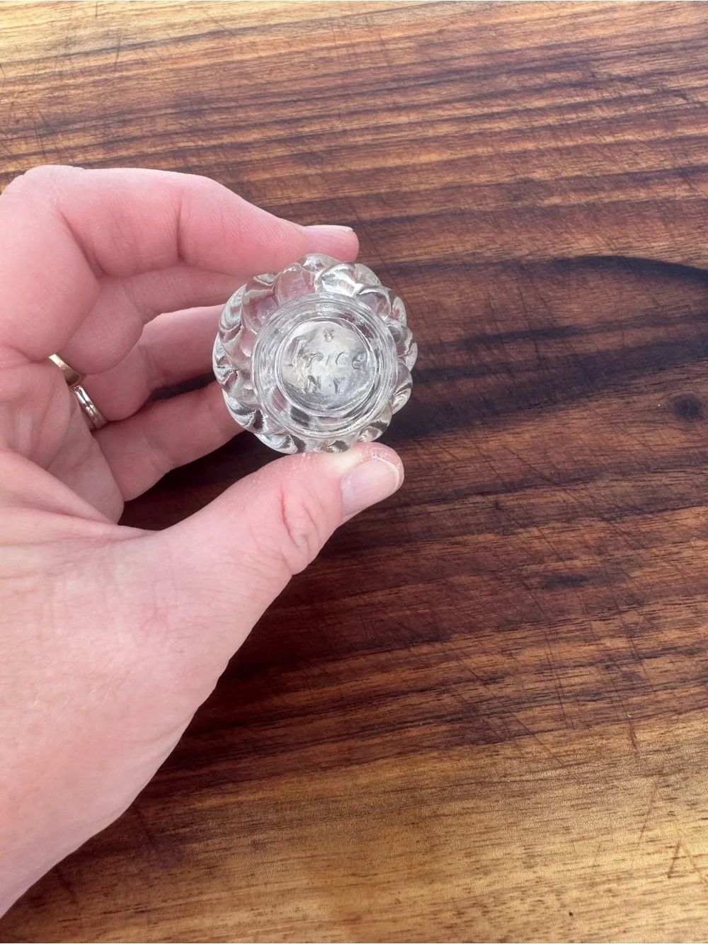 Vintage Irice Swirl Glass Salt & Pepper Shakers